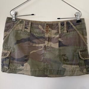 Vintage Abercrombie & Fitch mini army skirt size 0